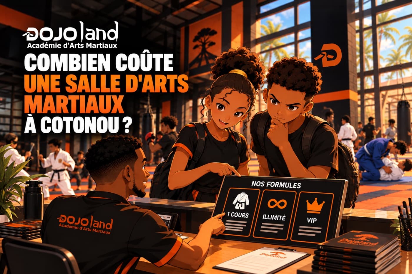 How much does a martial arts gym cost in Cotonou?